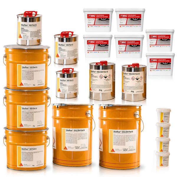 70sqm Sikafloor Full Epoxy Flake Package