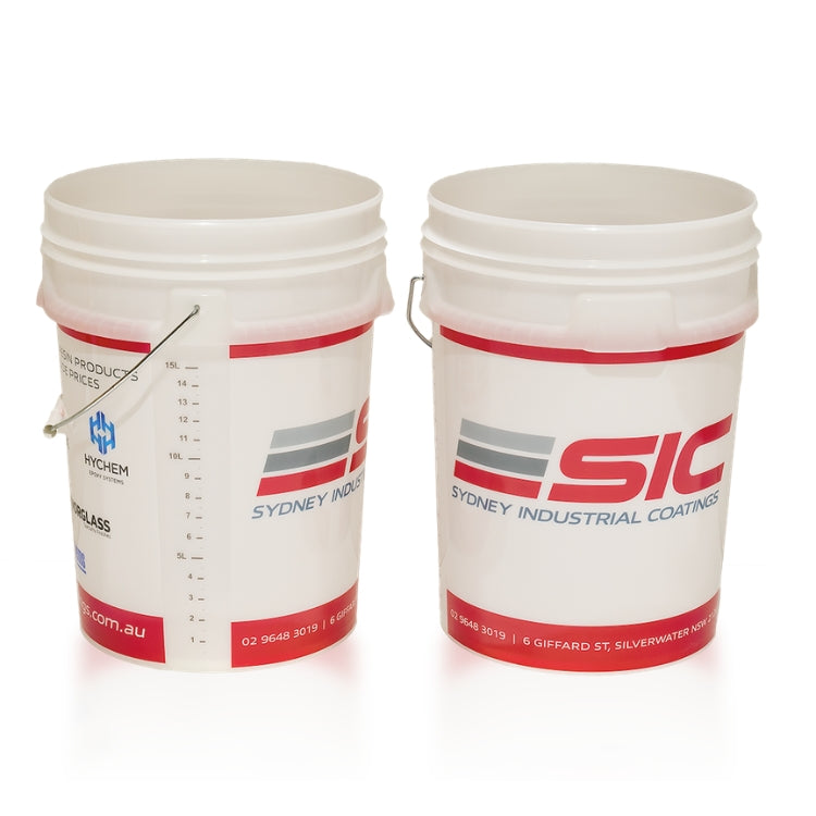15 Litres Heavy Duty Plastic Measuring Bucket