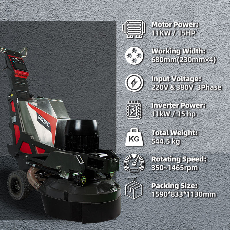 Xingyi HTG 680RC Remote Control Robot Floor Grinder