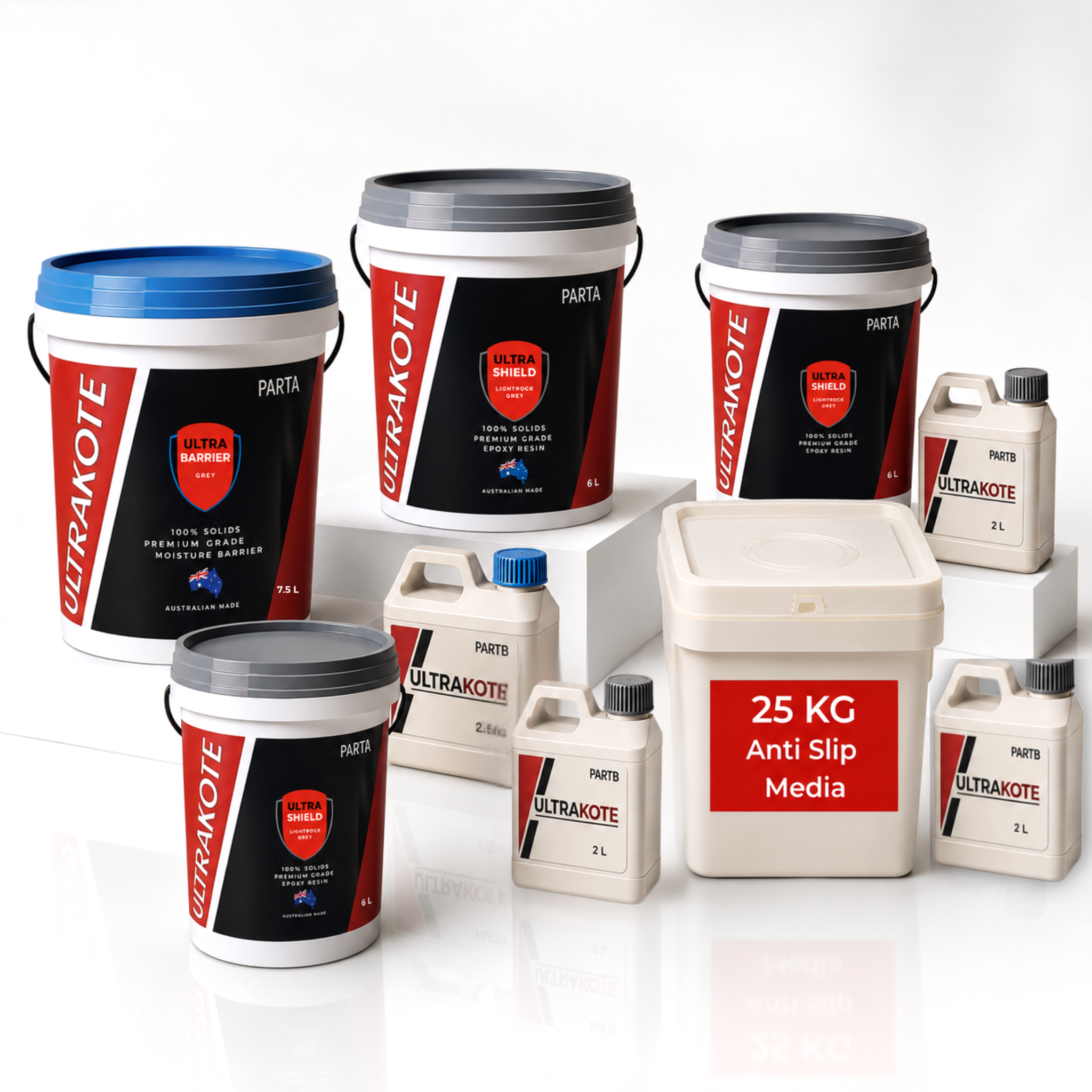 50SQM AntiSlip Two Pack Epoxy Flooring Kit | P4 & R11 Slip Rating Compliant