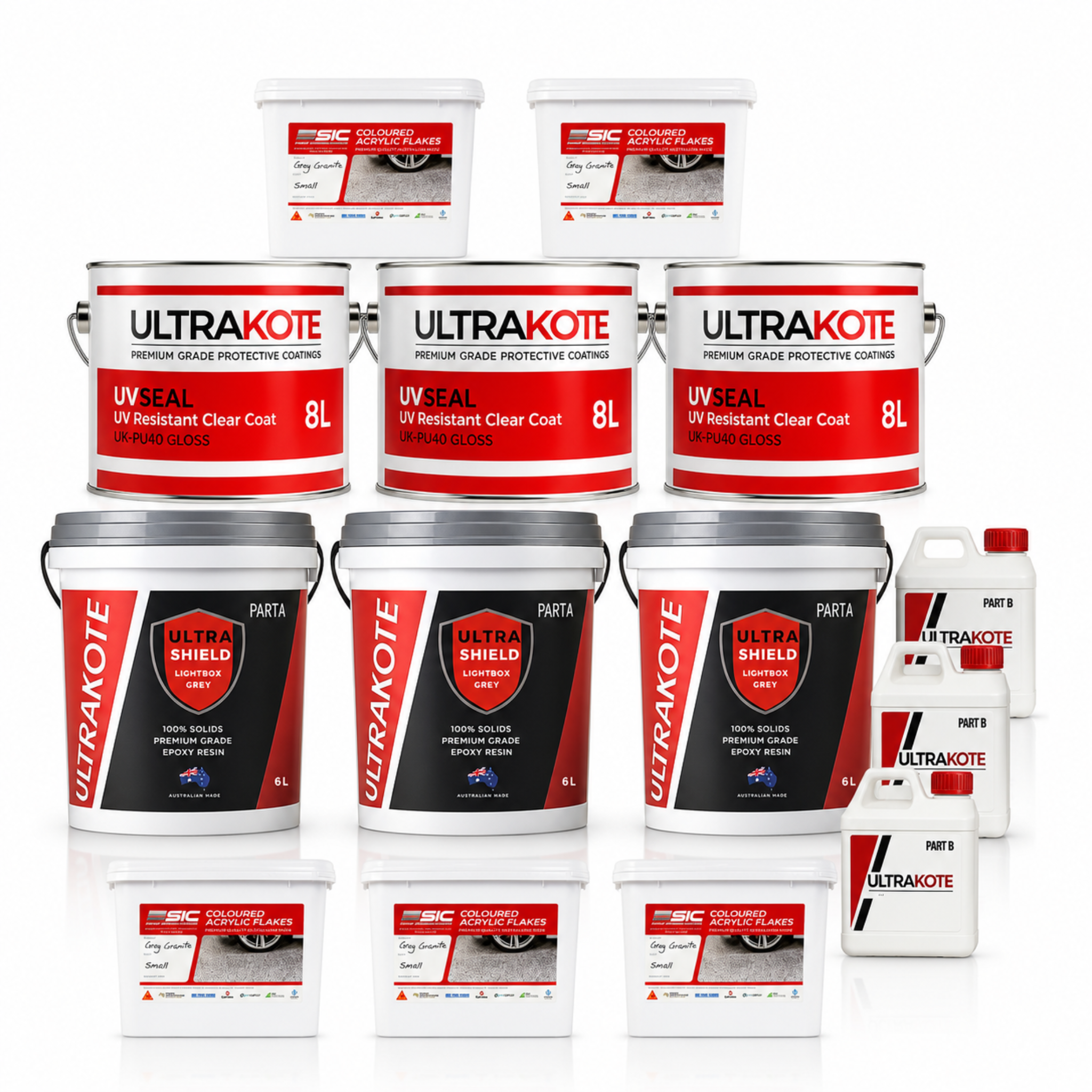 60sqm Full Flake Epoxy Flooring Kit