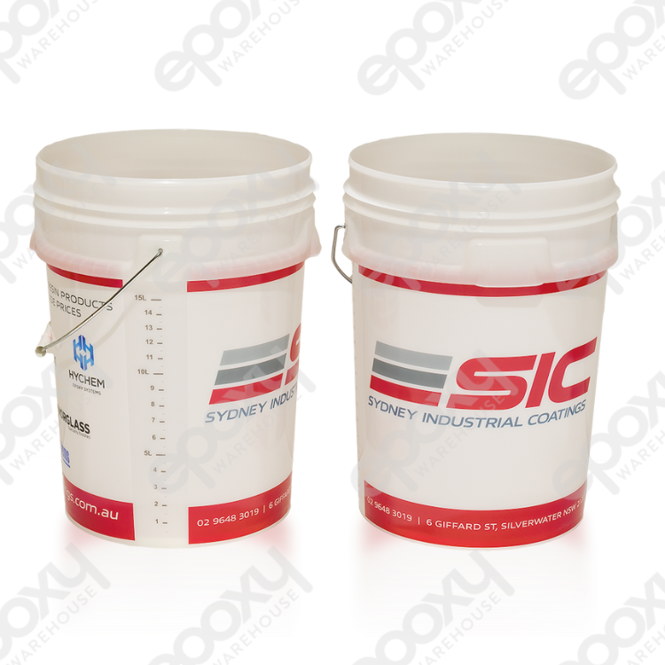 15 Litres Heavy Duty Plastic Measuring Bucket