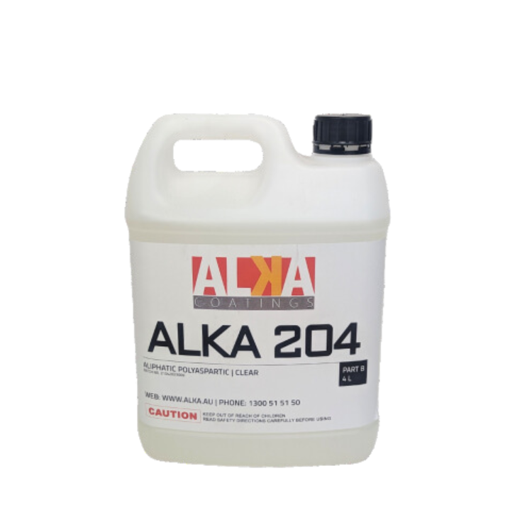 Alka 204 solvent based polyaspartic topcoat for floor coating