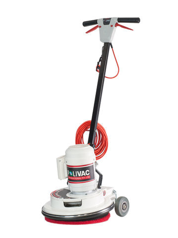 Polivac C27 Rotary Scrubber with ergonomic handle and Polidrive gearbox for reliable hard floor maintenance.
