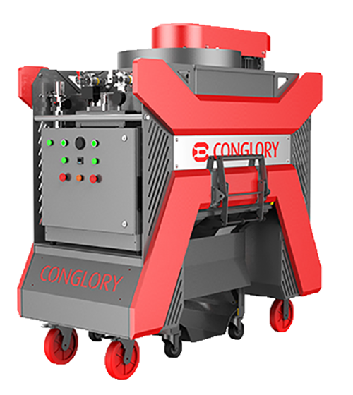 Self-Propelled Shot Blasting Machine CB1-10E and CD-556B Dust control system package