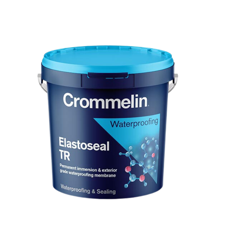 Crommelin Elastoseal TR waterproofing membrane for balconies, gutters, and wet areas