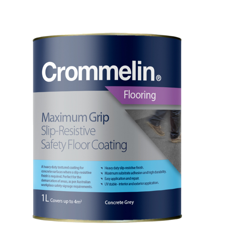 Crommelin Maximum Grip Non Slip Concrete Coating - 4L