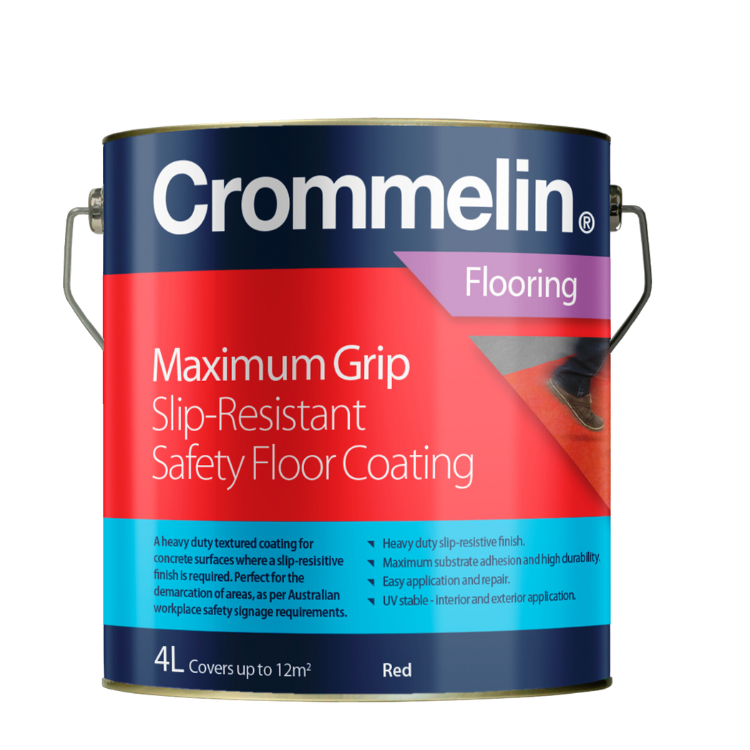 Crommelin Maximum Grip Concrete Coating - 4L