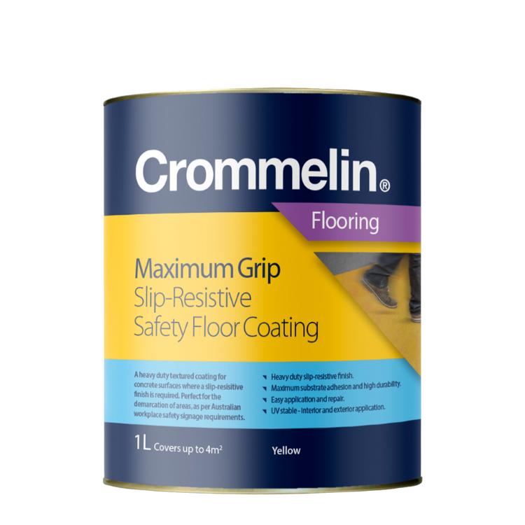 Crommelin Maximum Grip Non Slip Concrete Coating - 4L