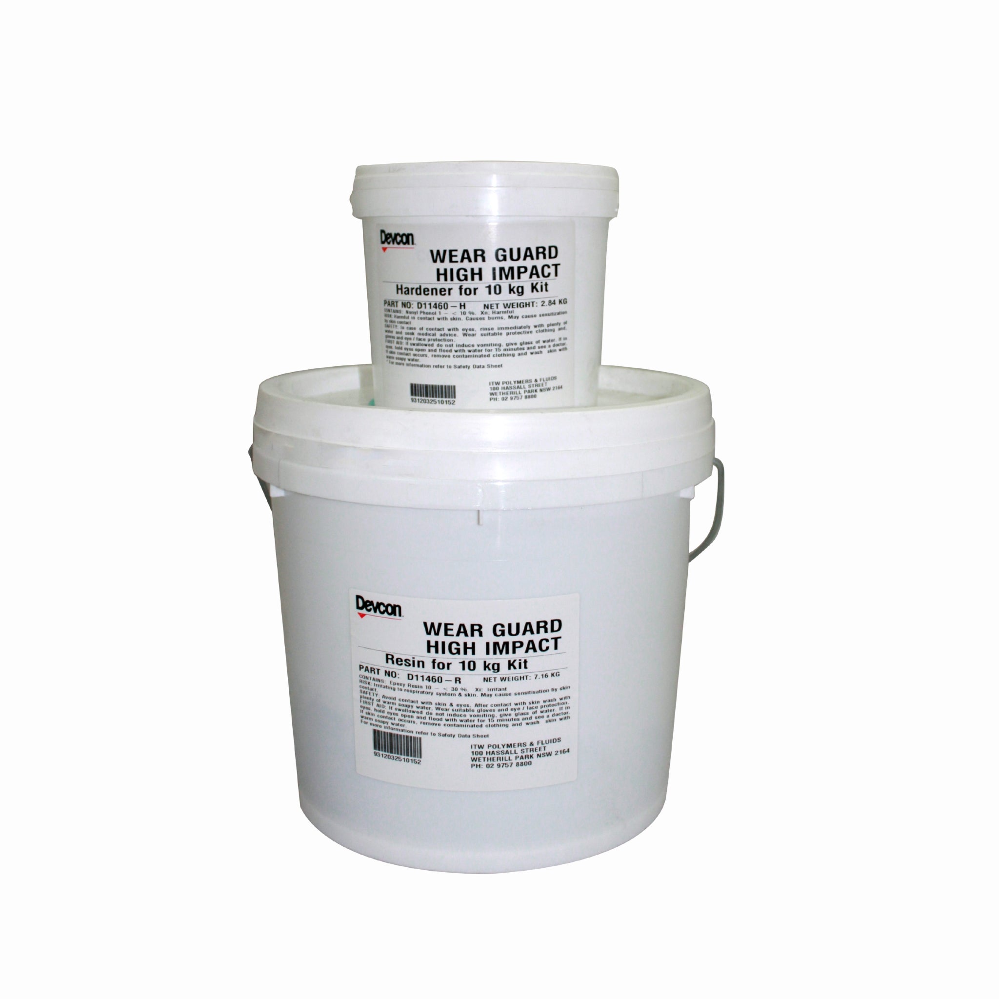 Devcon Wear Guard High Impact Resistant Epoxy Coating Dark Grey