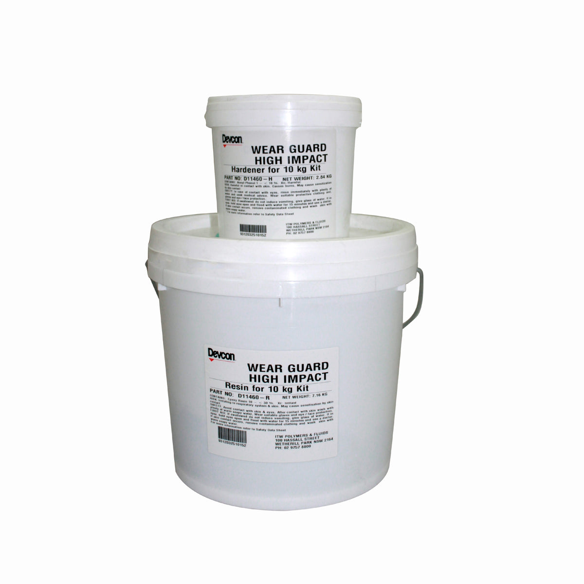 Devcon Wear Guard High Impact Resistant Epoxy Coating Dark Grey