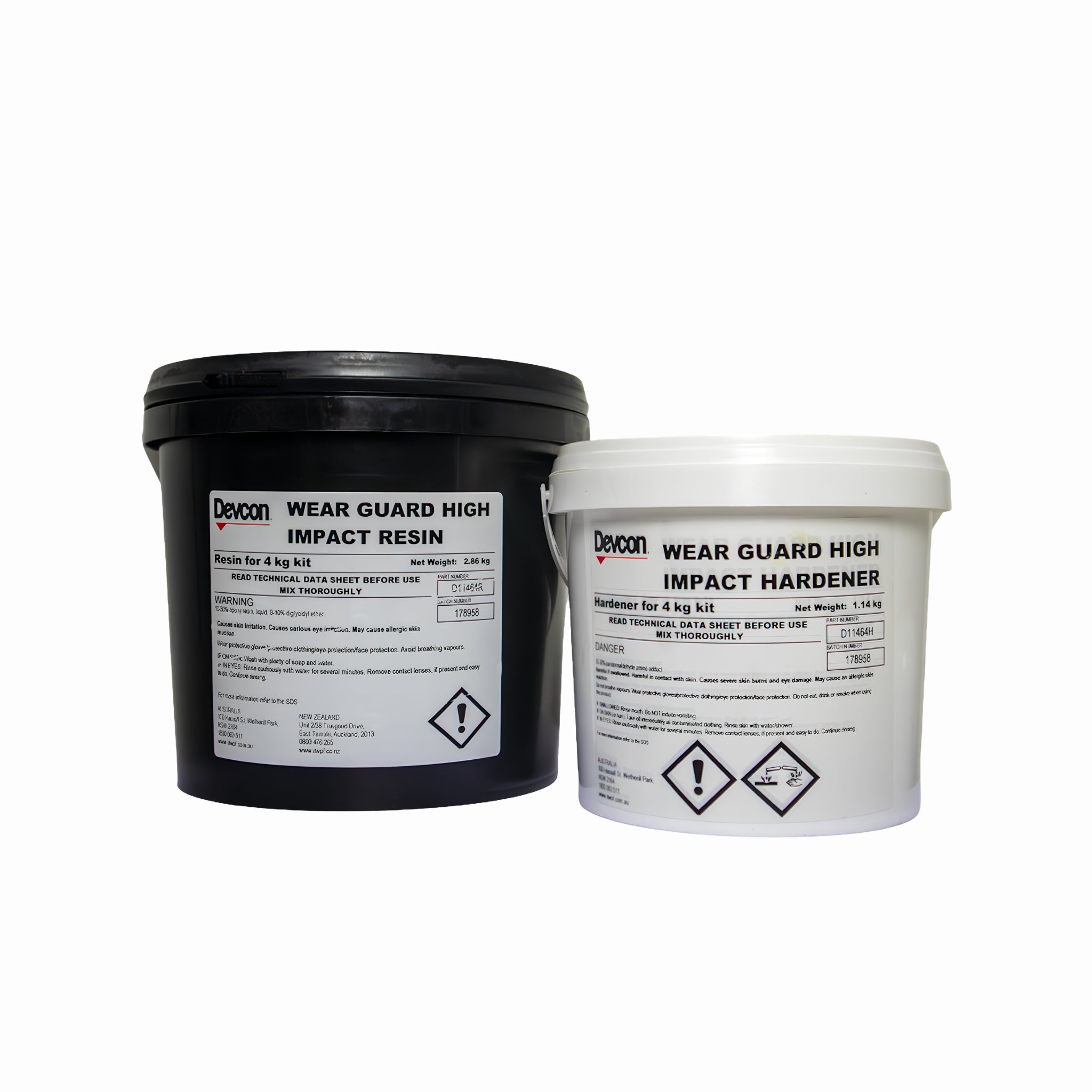 Devcon Wear Guard High Impact Resistant Epoxy Coating Dark Grey