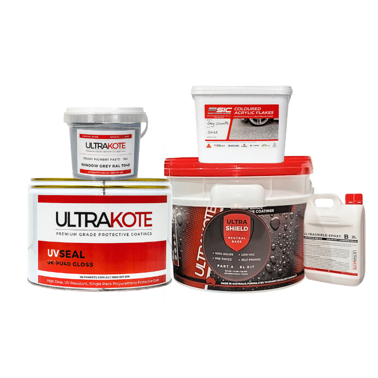 Epoxy Flake flooring package 40sqm Epoxy warehouse