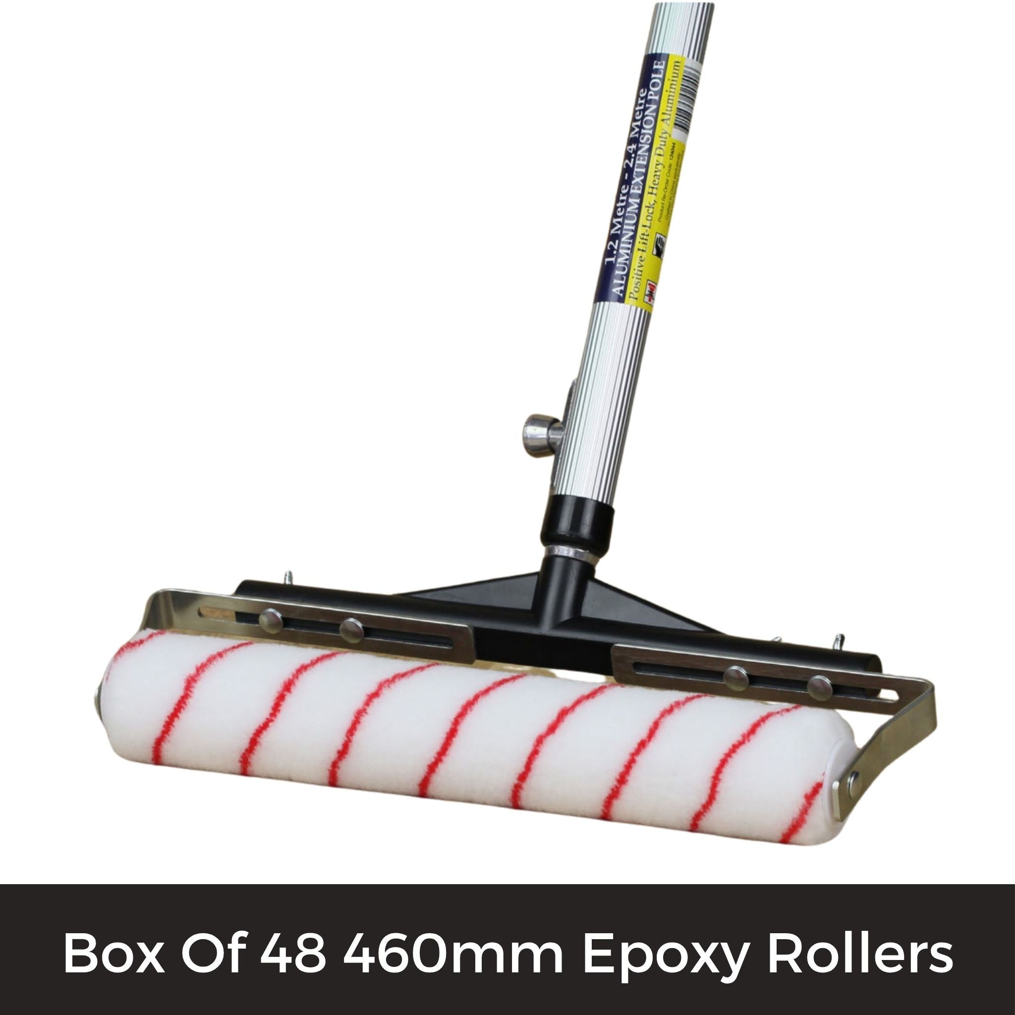 Pack of 48 Unipro 460mm 11mm nap Unifiber Contractor Series Epoxy Painting Roller - Red Line