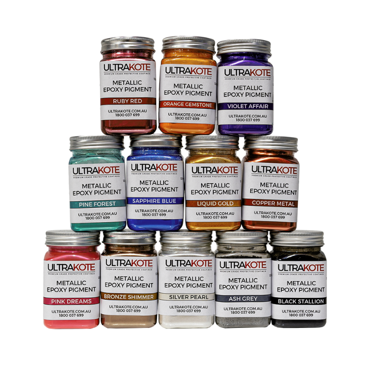 Metallic epoxy pigments for vibrant, decorative flooring