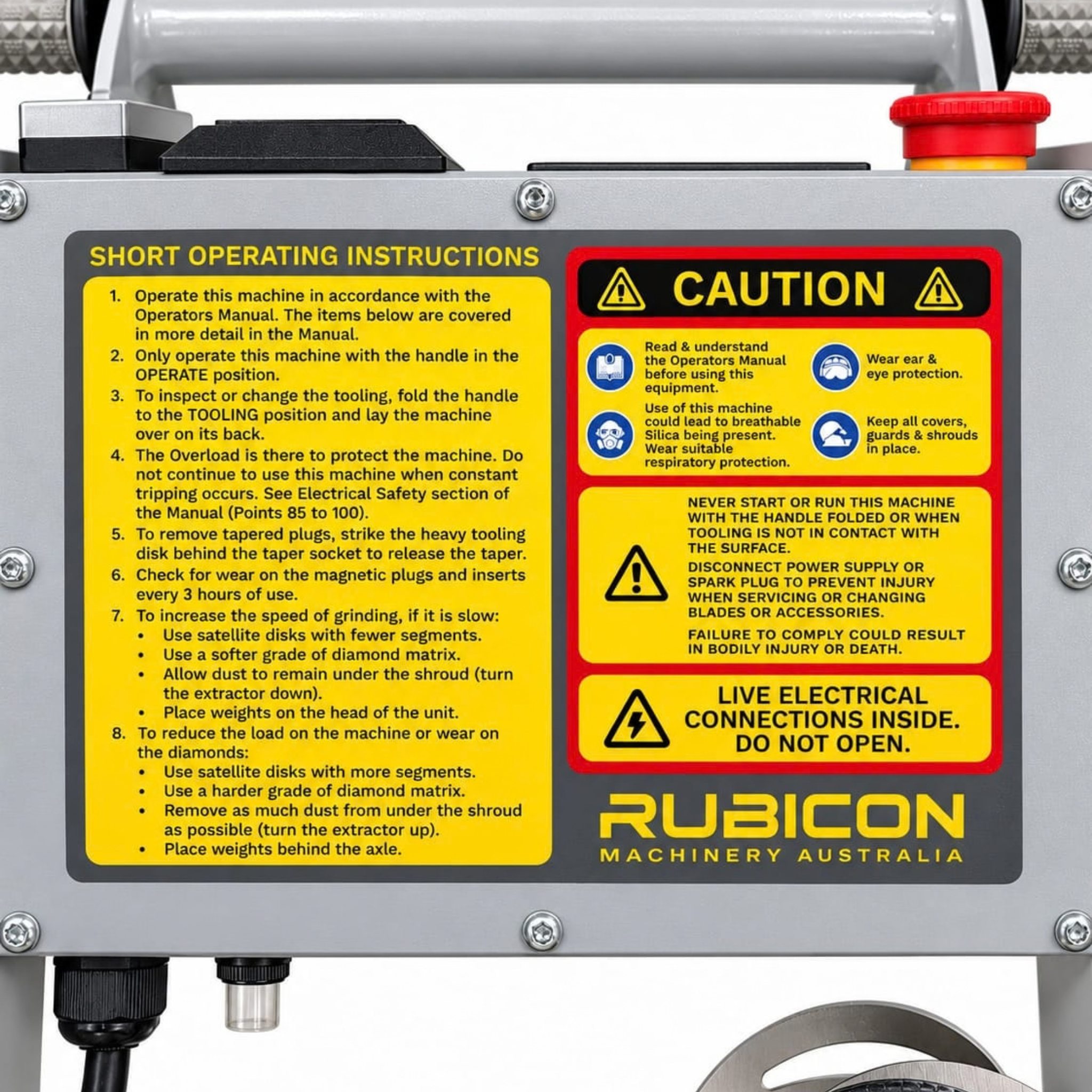 Rubicon 480 Concrete Flooring Grinder