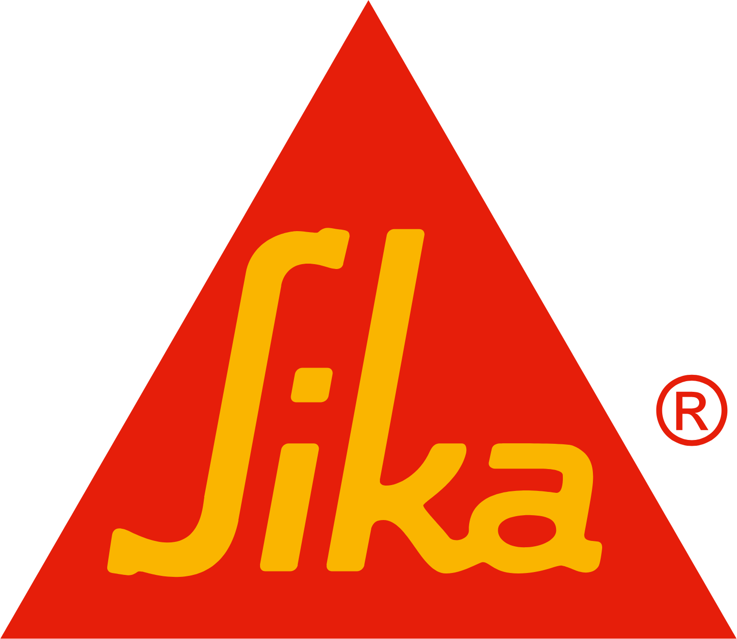 sika logo with rerd background