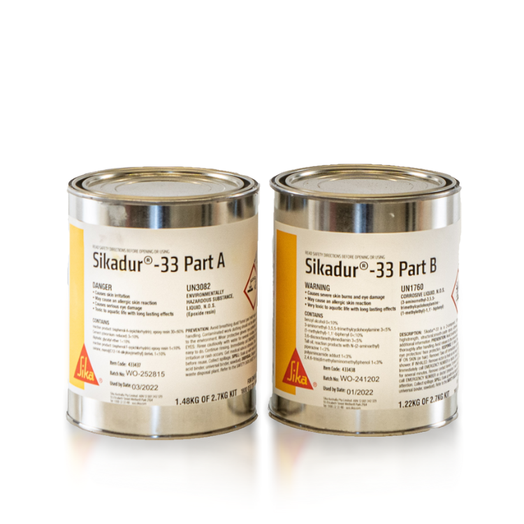 Sikadur 33 for high-strength epoxy adhesive for concrete repair