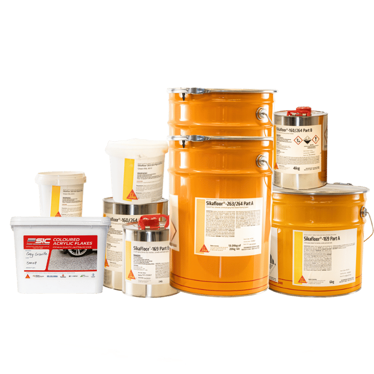 Sikafloor Full Epoxy Flake Package kits 70sqm Epoxy warehouse