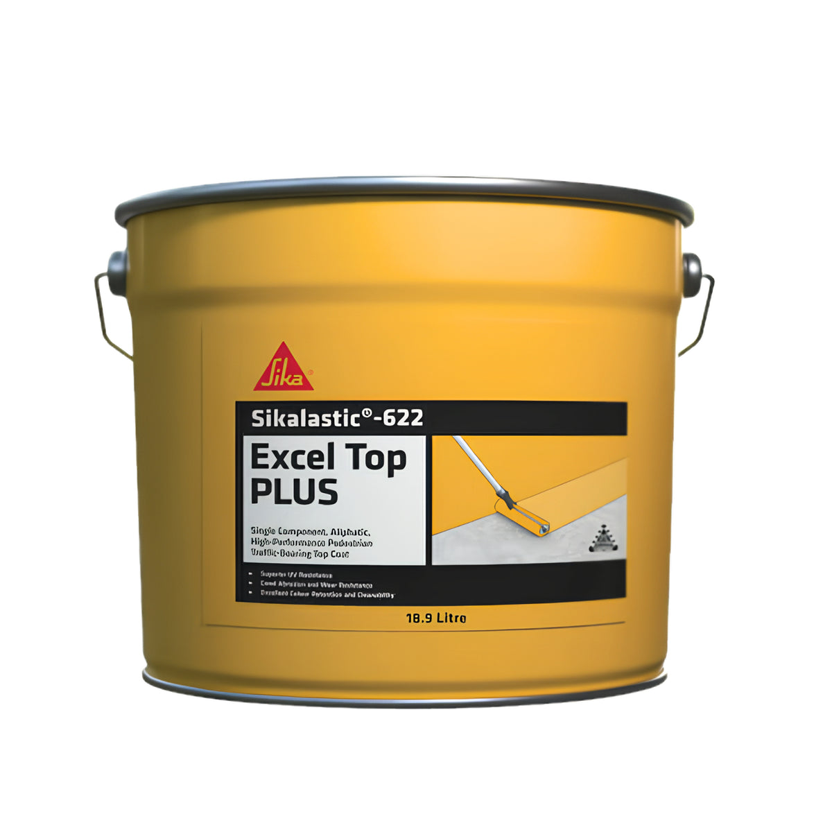 Sikalastic-622 Excel Top PLUS Polyurethane Top Coat 18.9L Grey