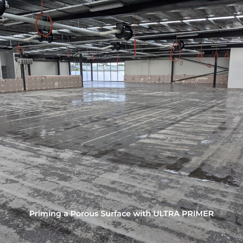 epoxy primer , ultra primer used over a porous surface