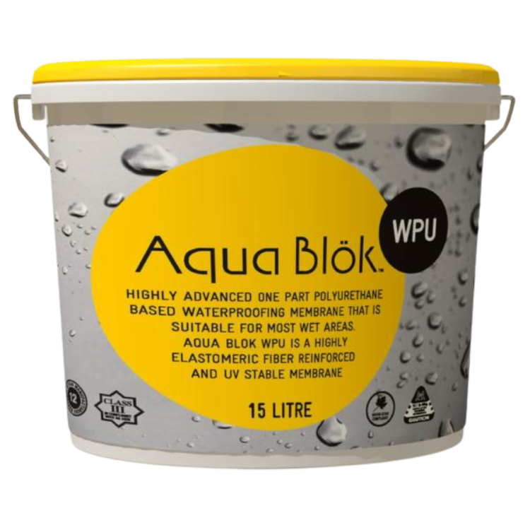 Aqua Blok WPU for waterproof polyurethane coating.