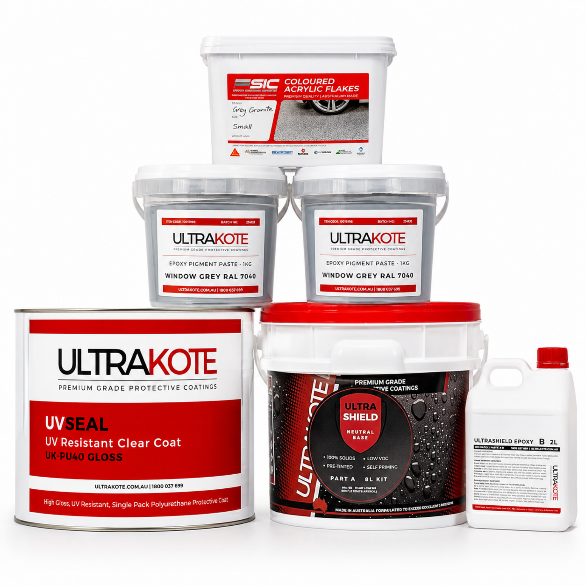 Epoxy Flake Flooring Package, 40sqm