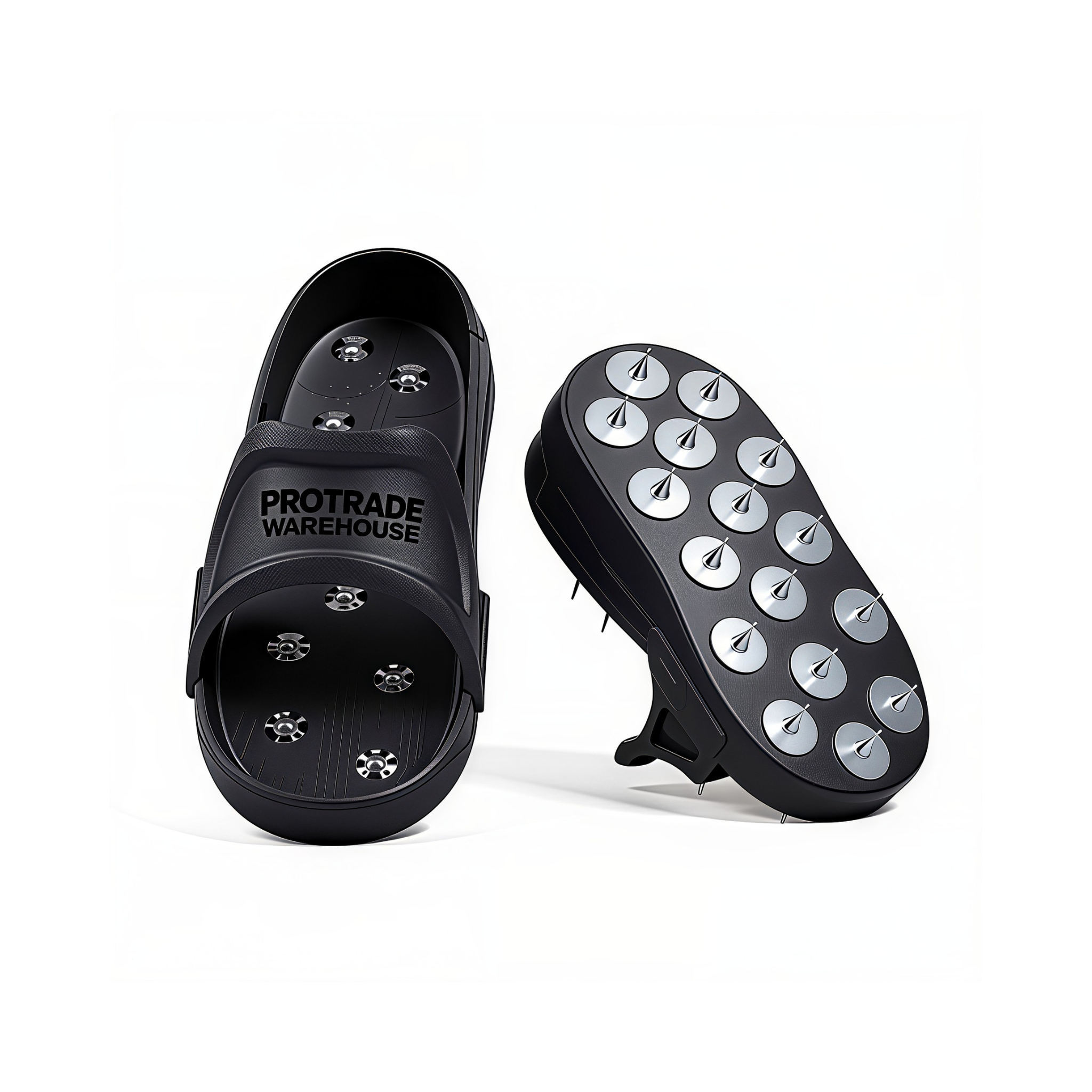 protrade warehous epoxy spike shoes slip on design