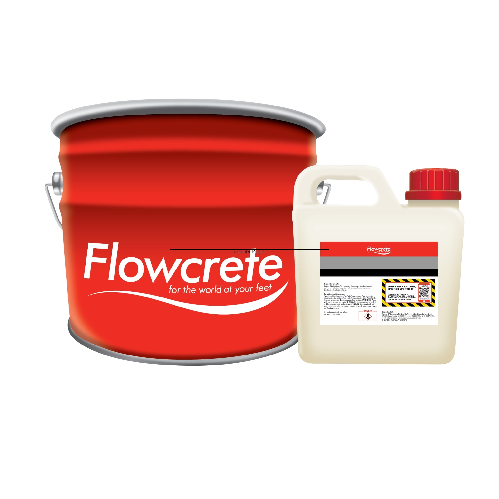 Flowcrete Deckshield UV Gloss Two Pack Polyurethane Sealer 10Kg Kit
