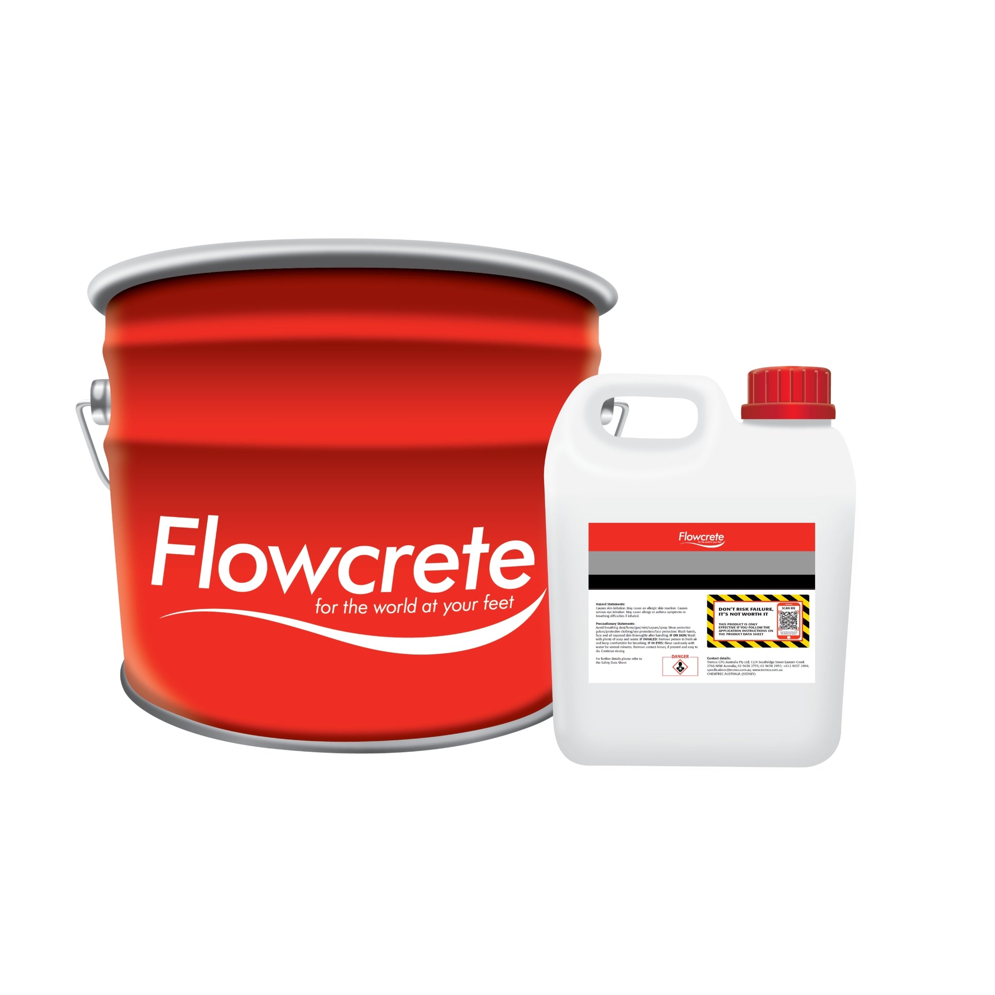 Flowcrete Flowseal UV Satin Two Pack Polyurethane Sealer 10Kg Kit Clear