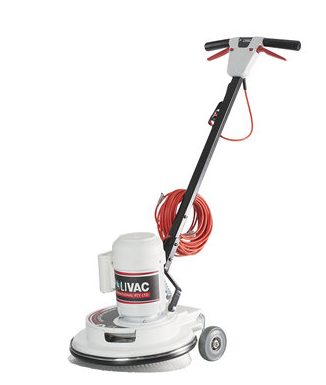 Polivac C25 Non-Suction Floor Polisher with an oil-filled "Polidrive" gearbox for diverse surface cleaning.