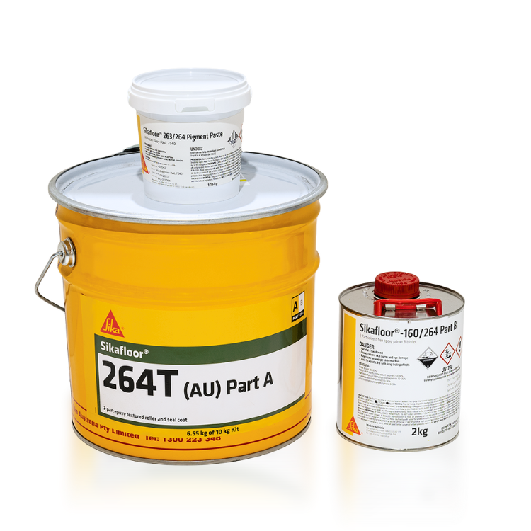Sikafloor 264T AU for durable epoxy floor coating in industrial applications