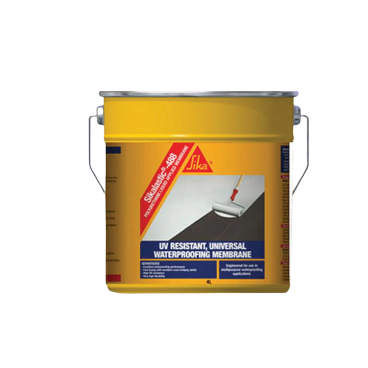 Sikalastic 488 premium waterproofing membrane .