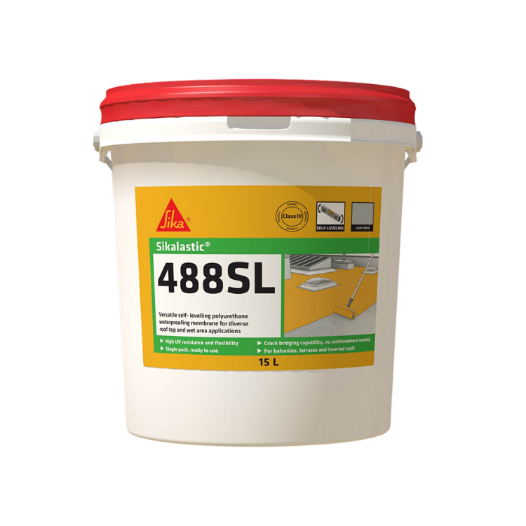 Sikalastic 488 SL for self-leveling waterproof membranes