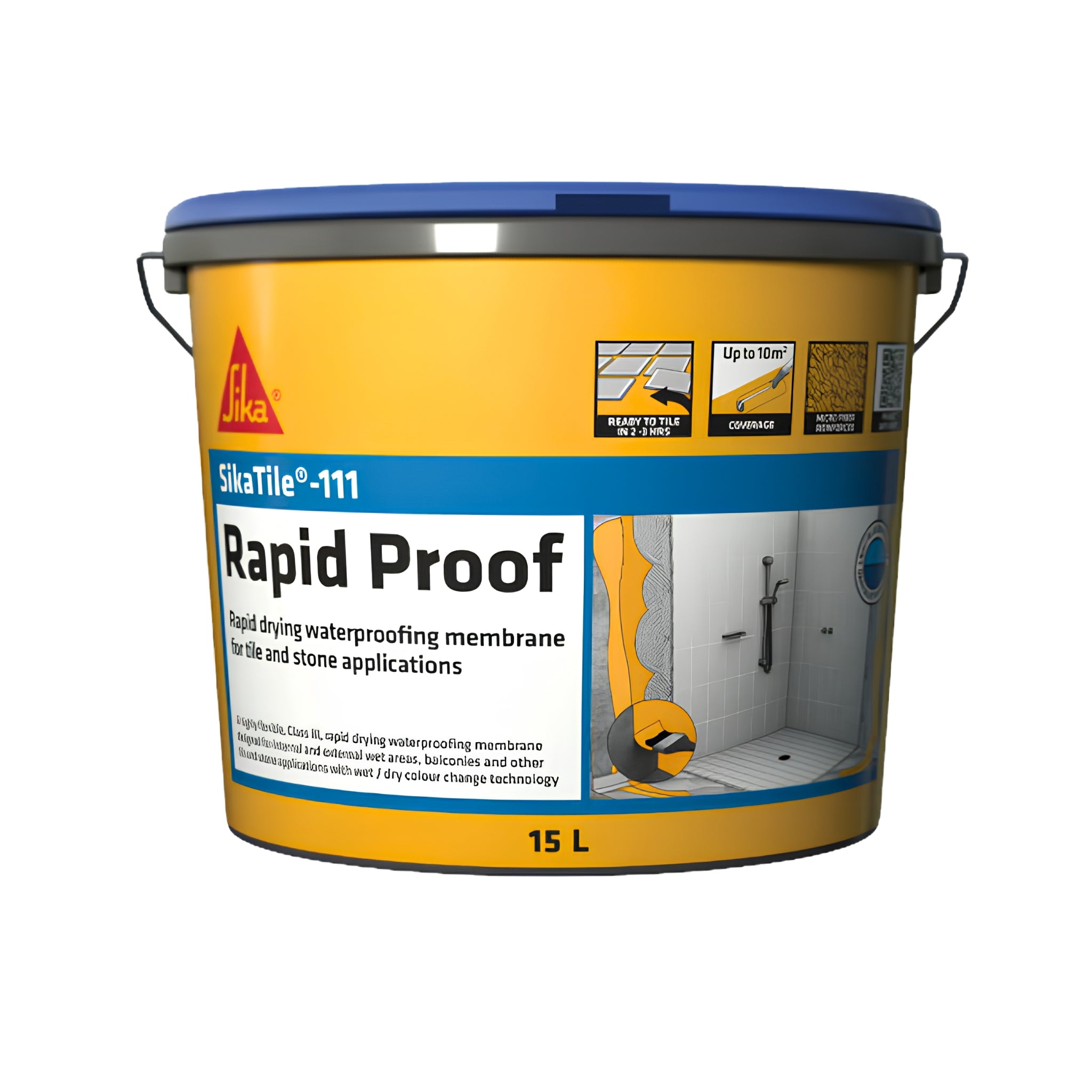 SikaTile 111 Rapid Proof 15L | Rapid-Drying Waterproofing Membrane