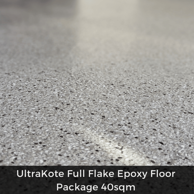 Full Flake Epoxy Flooring Garage Package, 40sqm