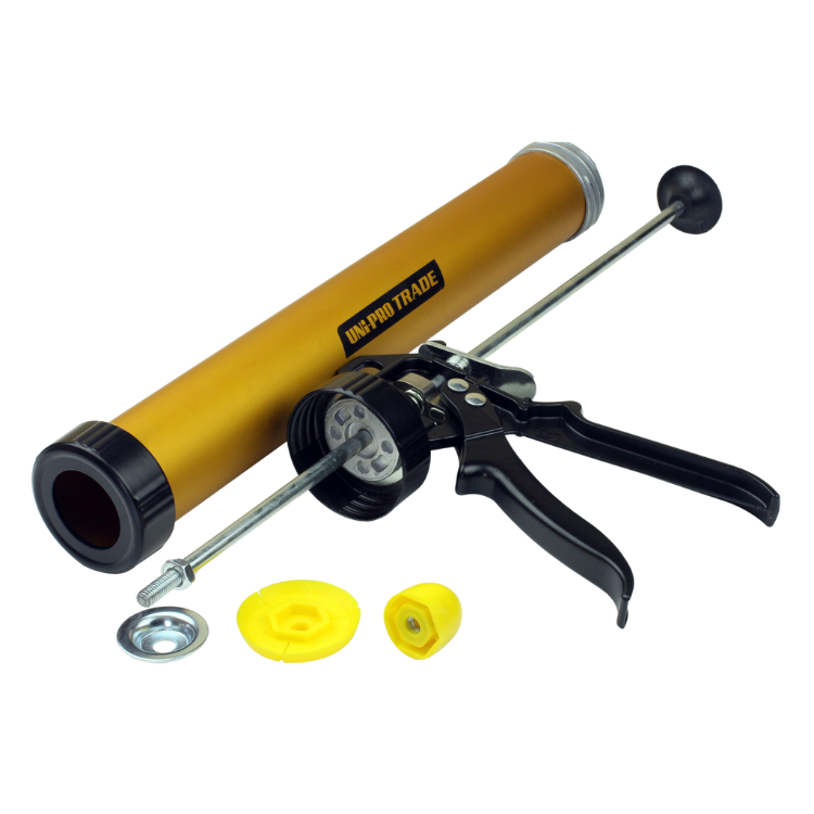 UNi-PRO Trade Range Sausage Caulking Gun for precision application.