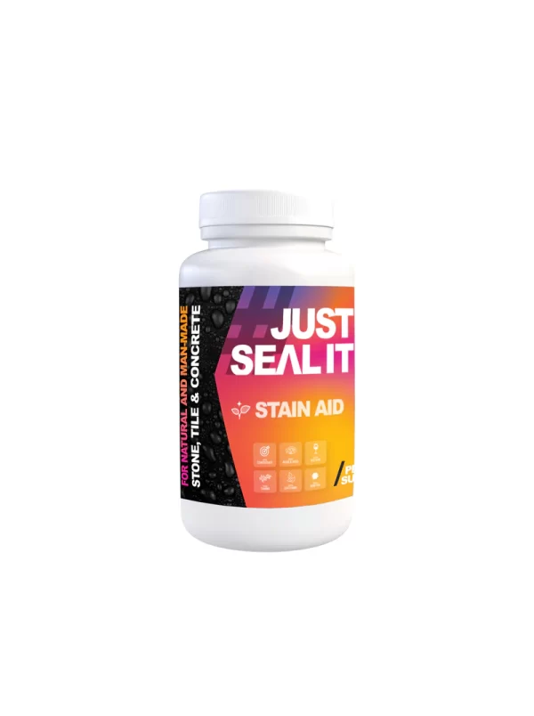 JUSTSEALIT Stain Aid cleaner for organic stains on stone, tile, and concrete