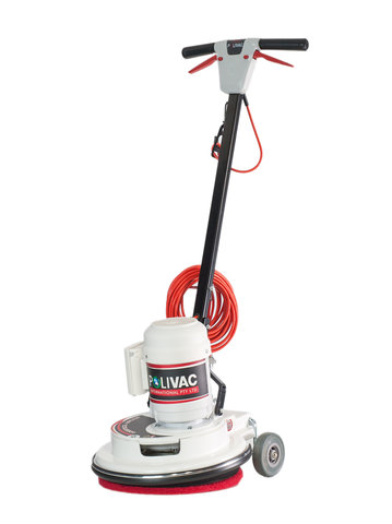 Polivac C27 Rotary Scrubber with ergonomic handle and Polidrive gearbox for reliable hard floor maintenance.