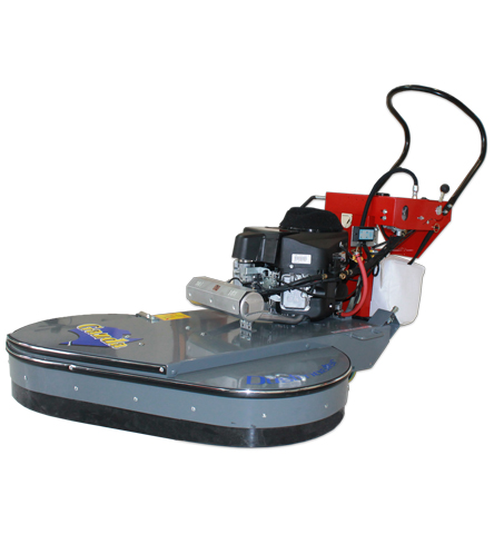 Gazda32 82CM Gas Burnisher with Kawasaki engine, advanced emission technology, and dust control system.