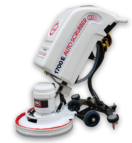 Polivac 1700E Auto Scrubber with high-efficiency cleaning and robust polypropylene tanks.