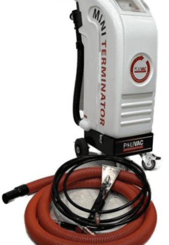 Polivac Mini Terminator compact carpet extractor for small-scale and upholstery cleaning.