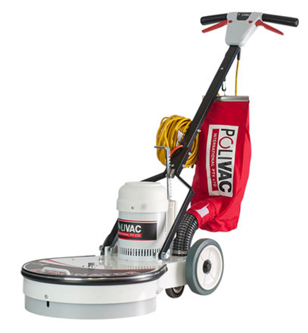 Polivac Dominator SL1600 Burnisher for ultra-high-speed polishing with dust control and ergonomic handle.