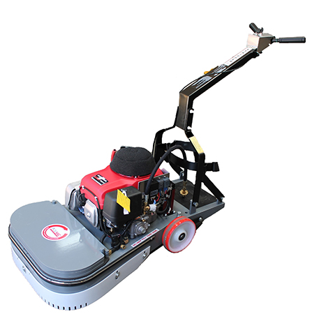 ST2100 Gas Stripper with Honda engine, floating skirt, and adjustable handle for heavy-duty tasks.