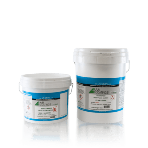 Enviroset 2100 (E2100) 20L kit for industrial floor coatings.