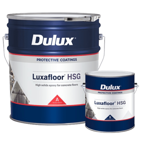 Luxafloor® HSG high-gloss epoxy coating for durable concrete floors in industrial and commercial spaces