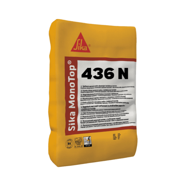 "Sika MonoTop 436N for high-strength concrete repair.