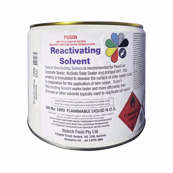 Nutech Reactivating Solvent for effective coating reactivation.