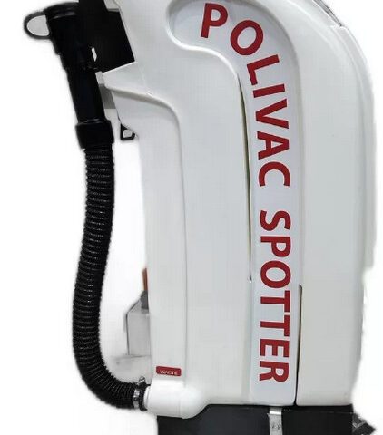 Polivac Spotter portable carpet extractor for spot cleaning and upholstery maintenance.