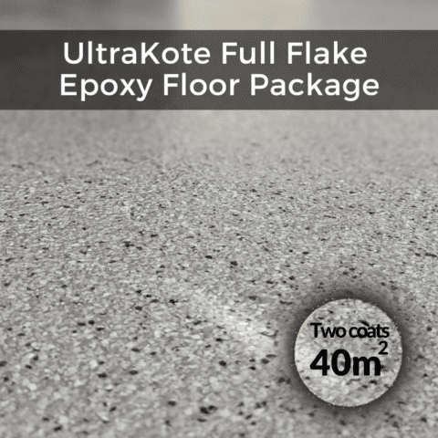 Full Flake Epoxy Flooring Garage Package 40sqm